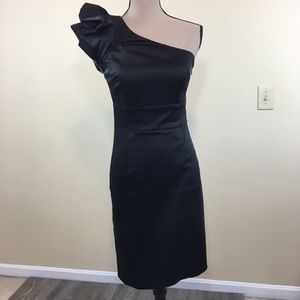 Guess by Marciano Satin One Shoulder Rosette